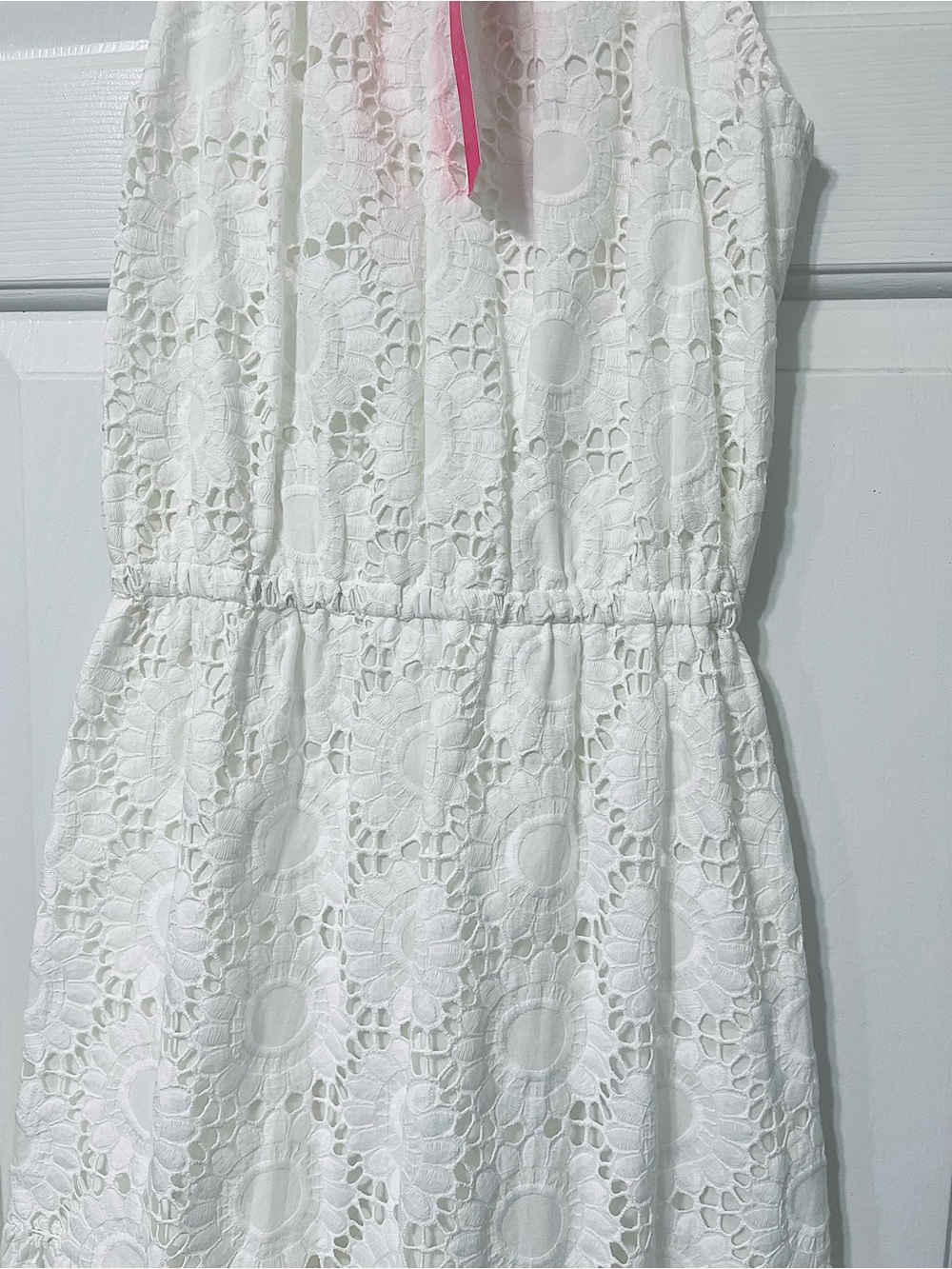 NWT Lilly Pulitzer White Eyelet embroidered Halter Midi Maxi Dress Small - Picture 7 of 14